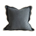 Ellenvale Interiors Navy Blue Chloe Scalloped Edge Cushion Cover 65x65