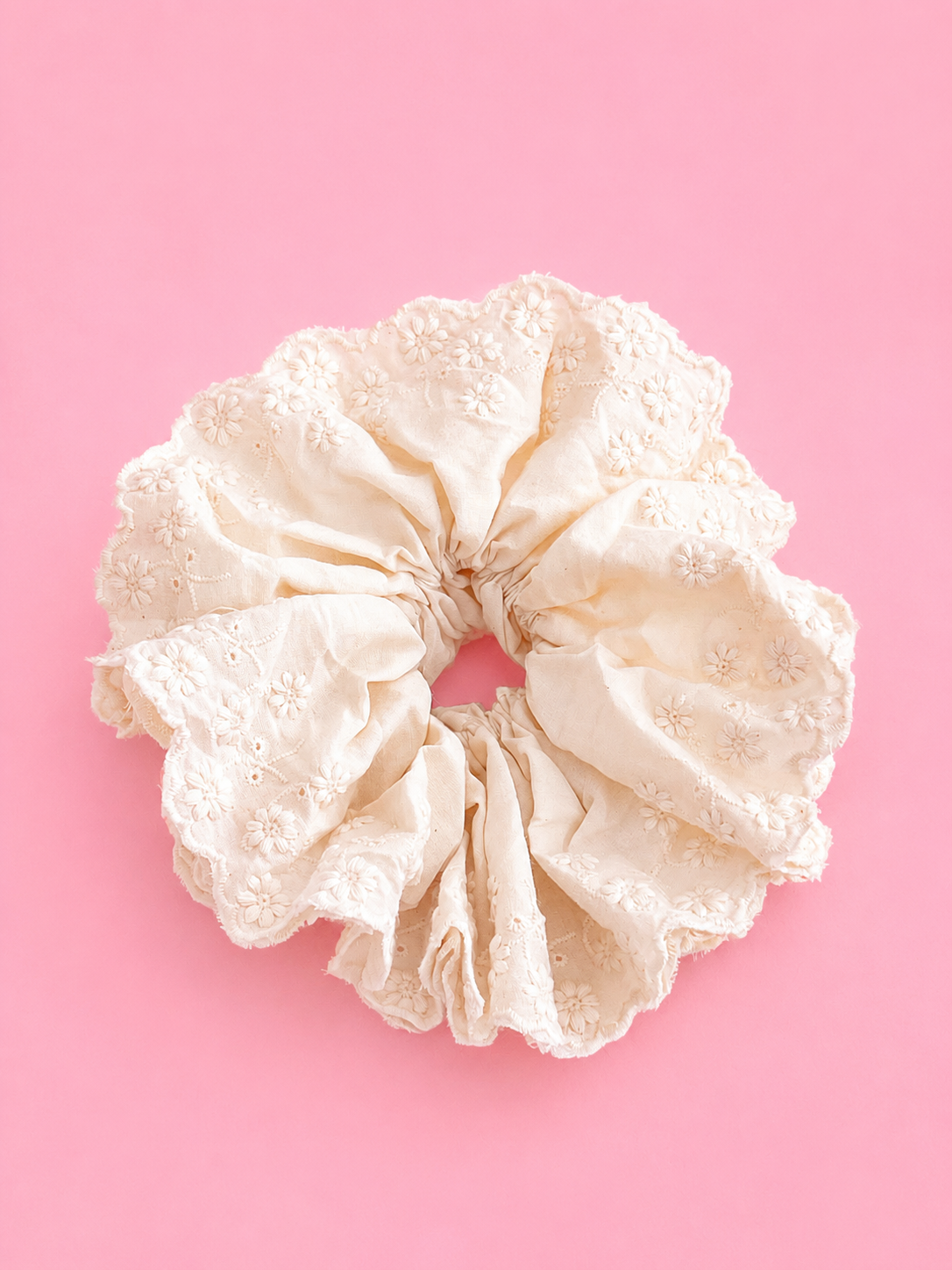 Cream Layer Scrunchie