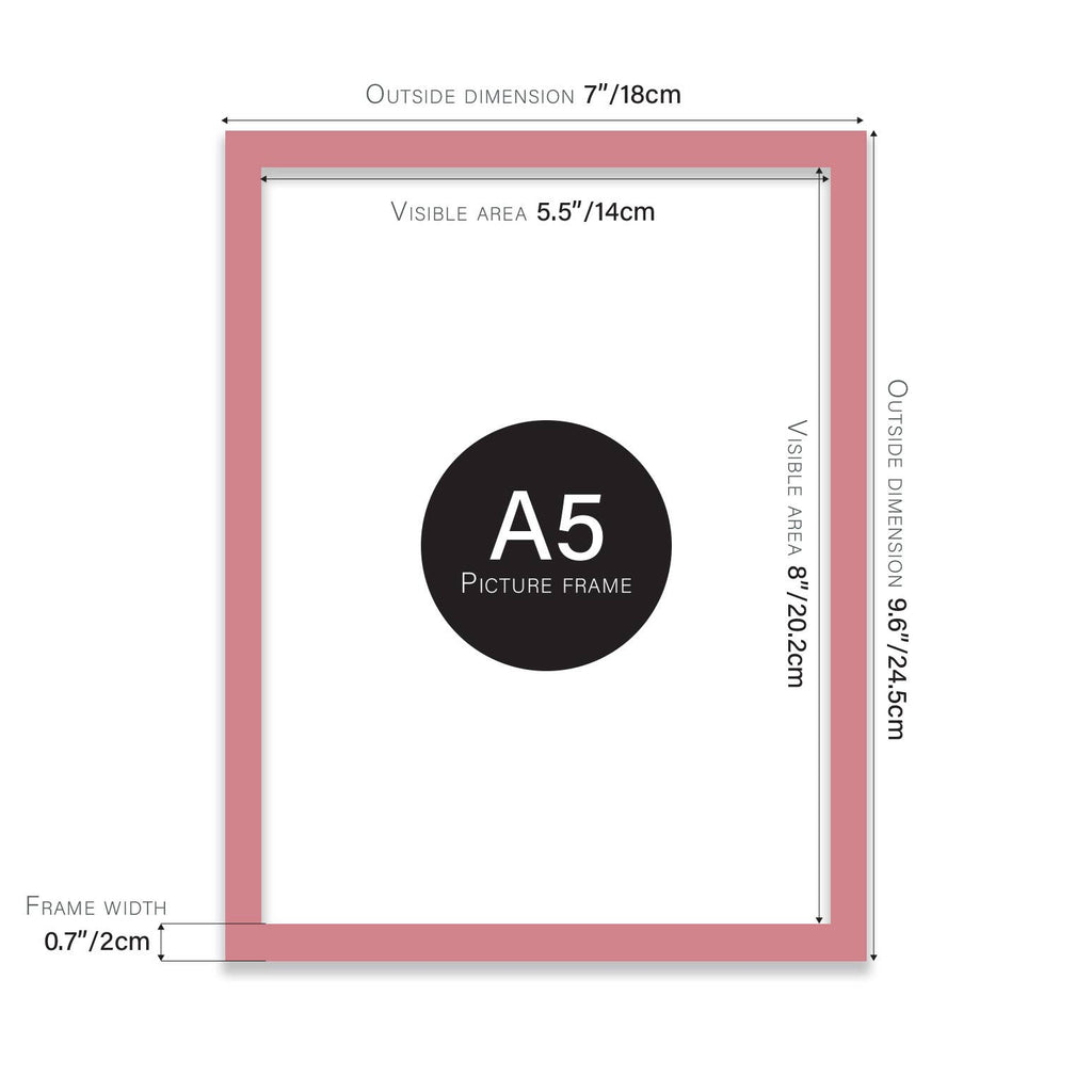 Pink A5 Picture Frame