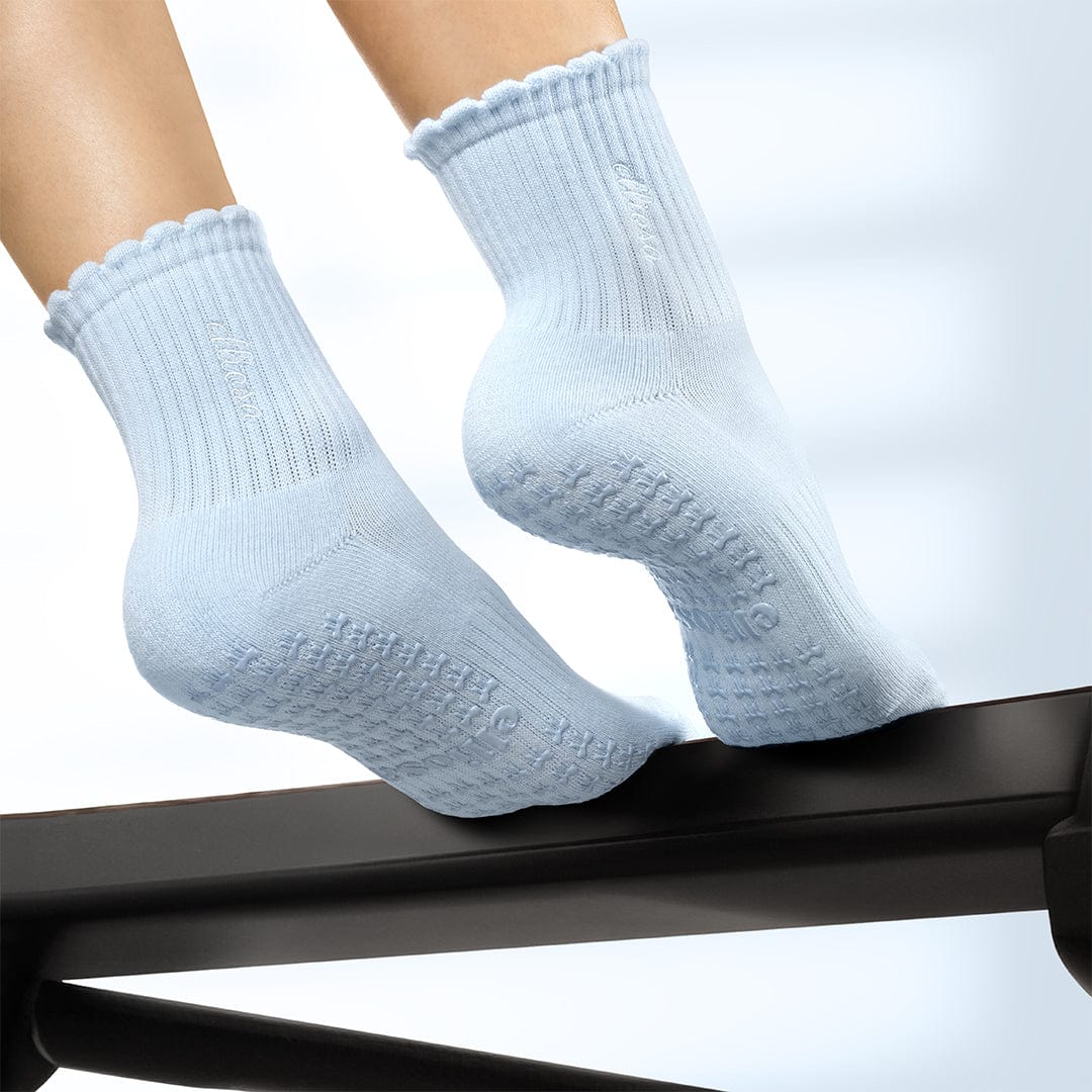 Elliosa Baby Light Blue Grip Basics Pilates Grip Socks