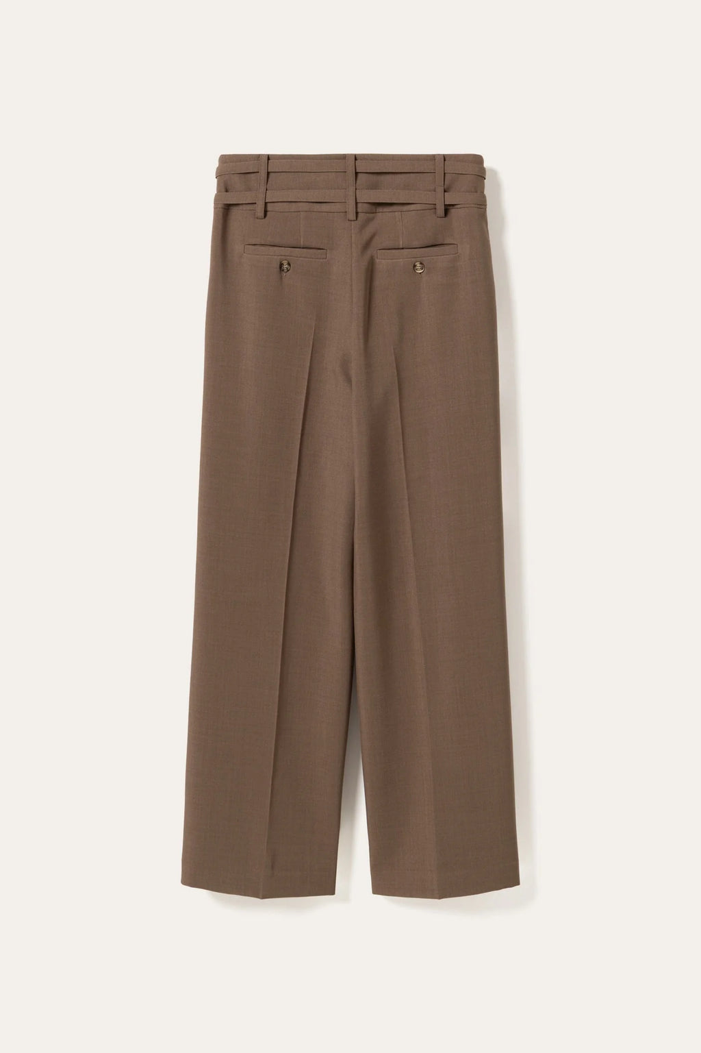 Noella Camel Brown Darryl High Waist Wide Leg Trousers