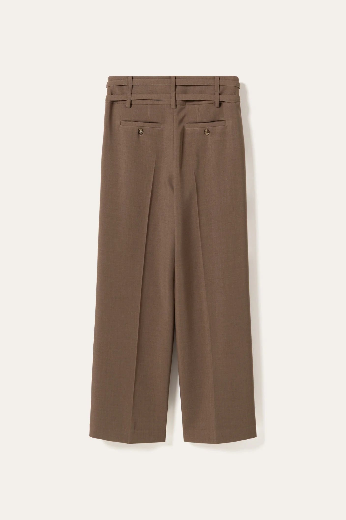 Noella Camel Brown Darryl High Waist Wide Leg Trousers