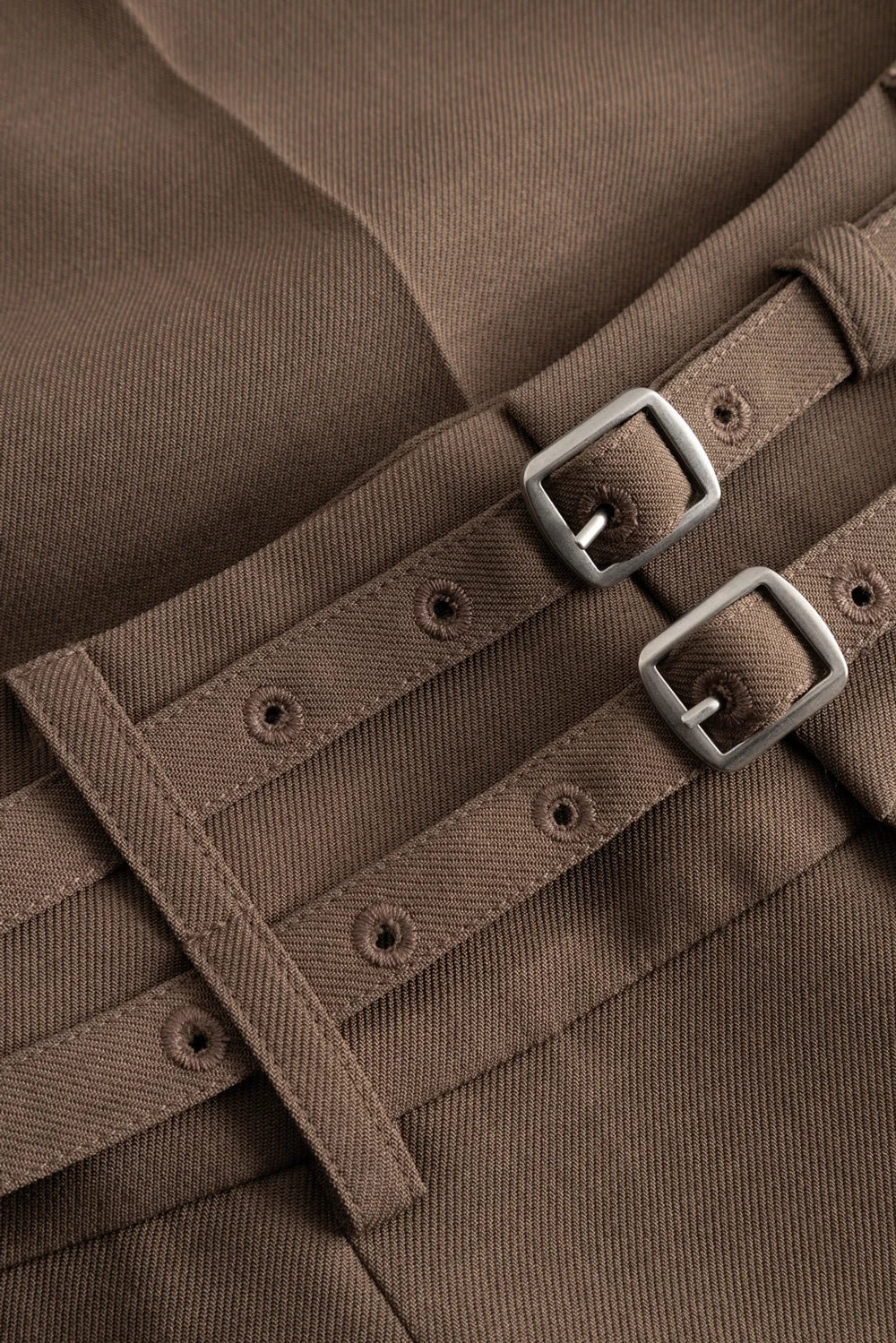 Noella Camel Brown Darryl High Waist Wide Leg Trousers