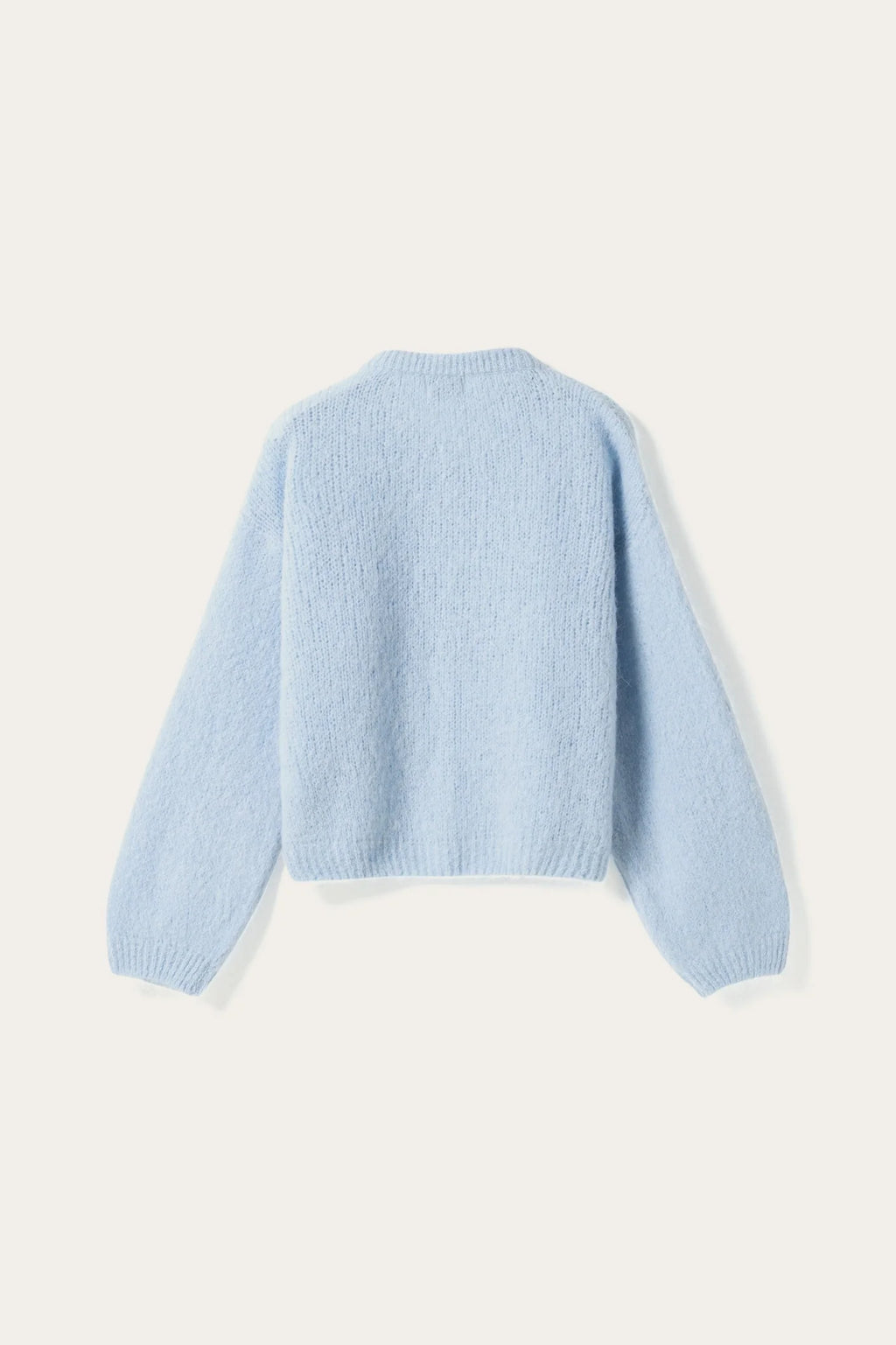 Noella Light Blue Kae Knit Alpaca Wool Blend Cardigan