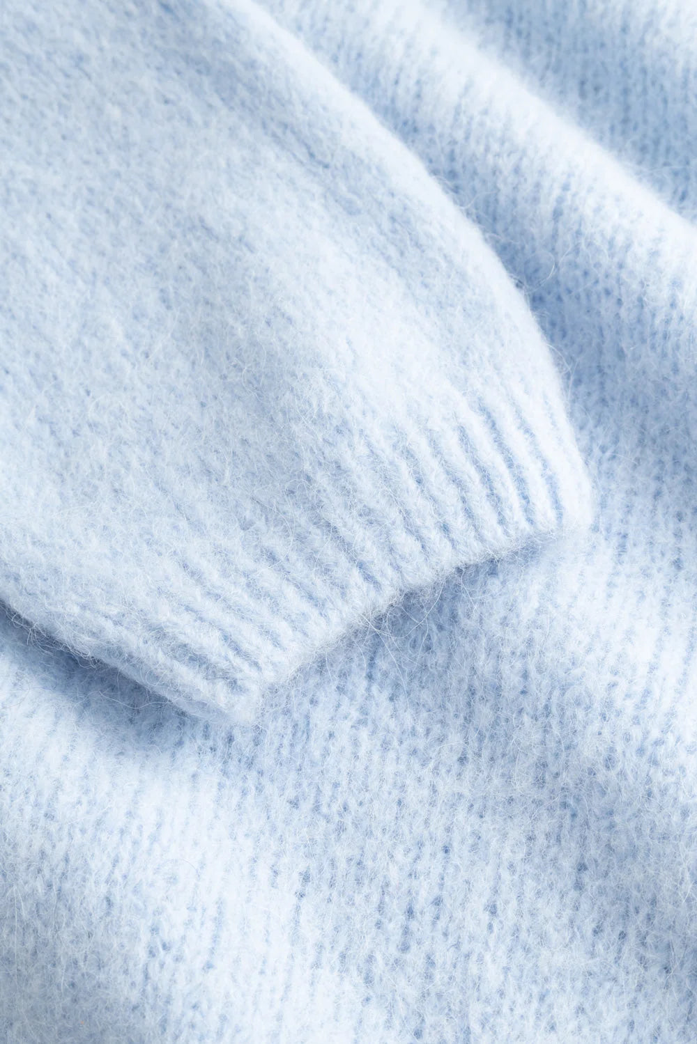 Noella Light Blue Kae Knit Alpaca Wool Blend Cardigan