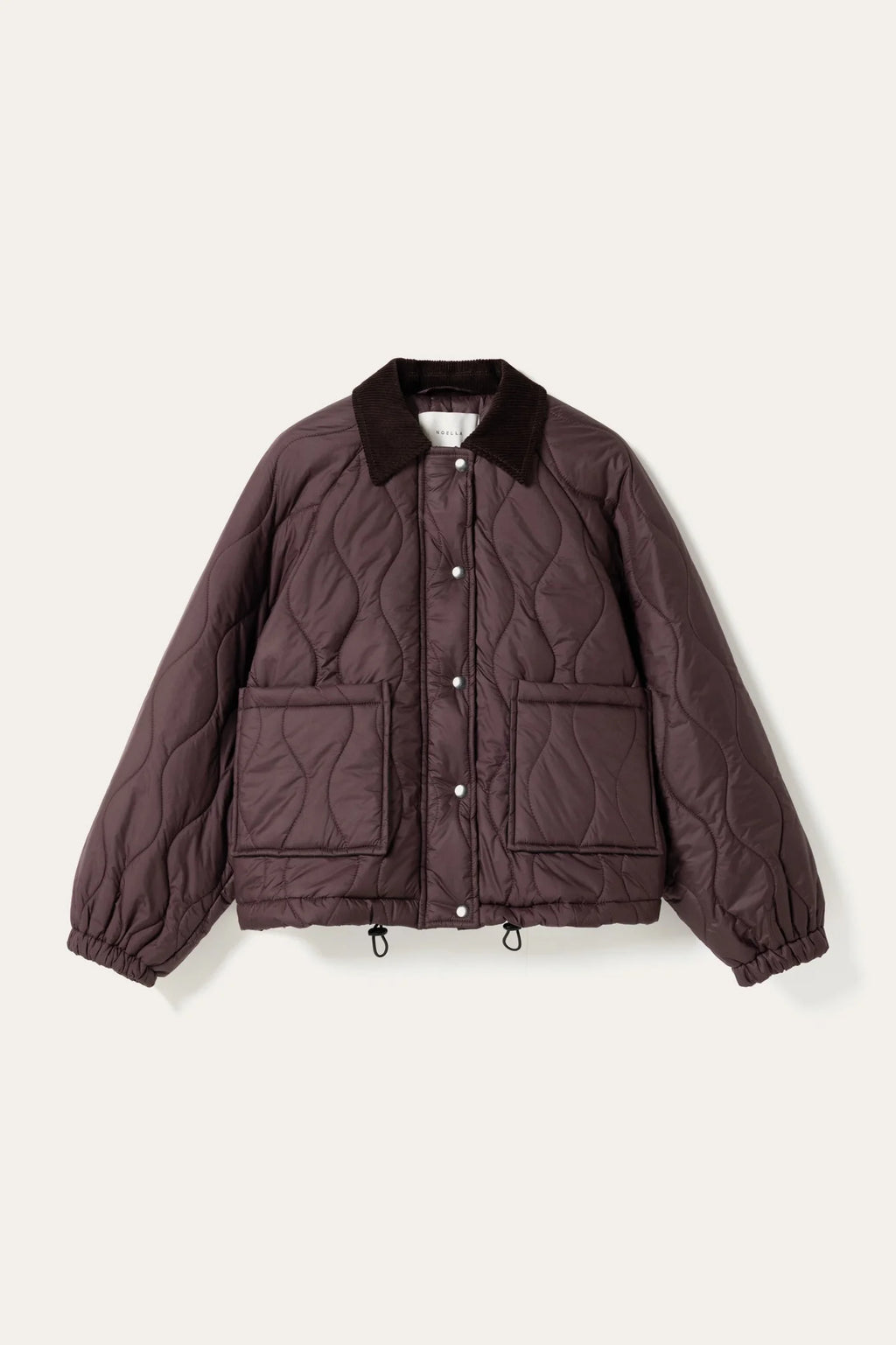 Noella Fig Purple Winter Bloom Marcelina Lightweight Quilted Jacket
