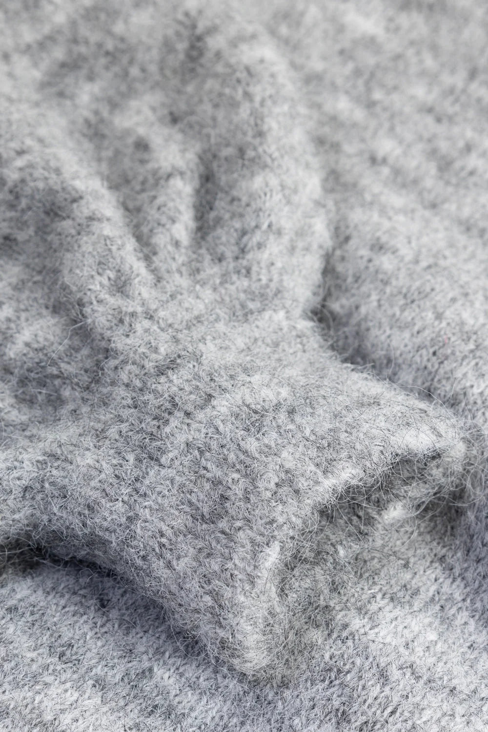 Noella Light Grey Maelee Knit Wrap Wool Blend Cardigan