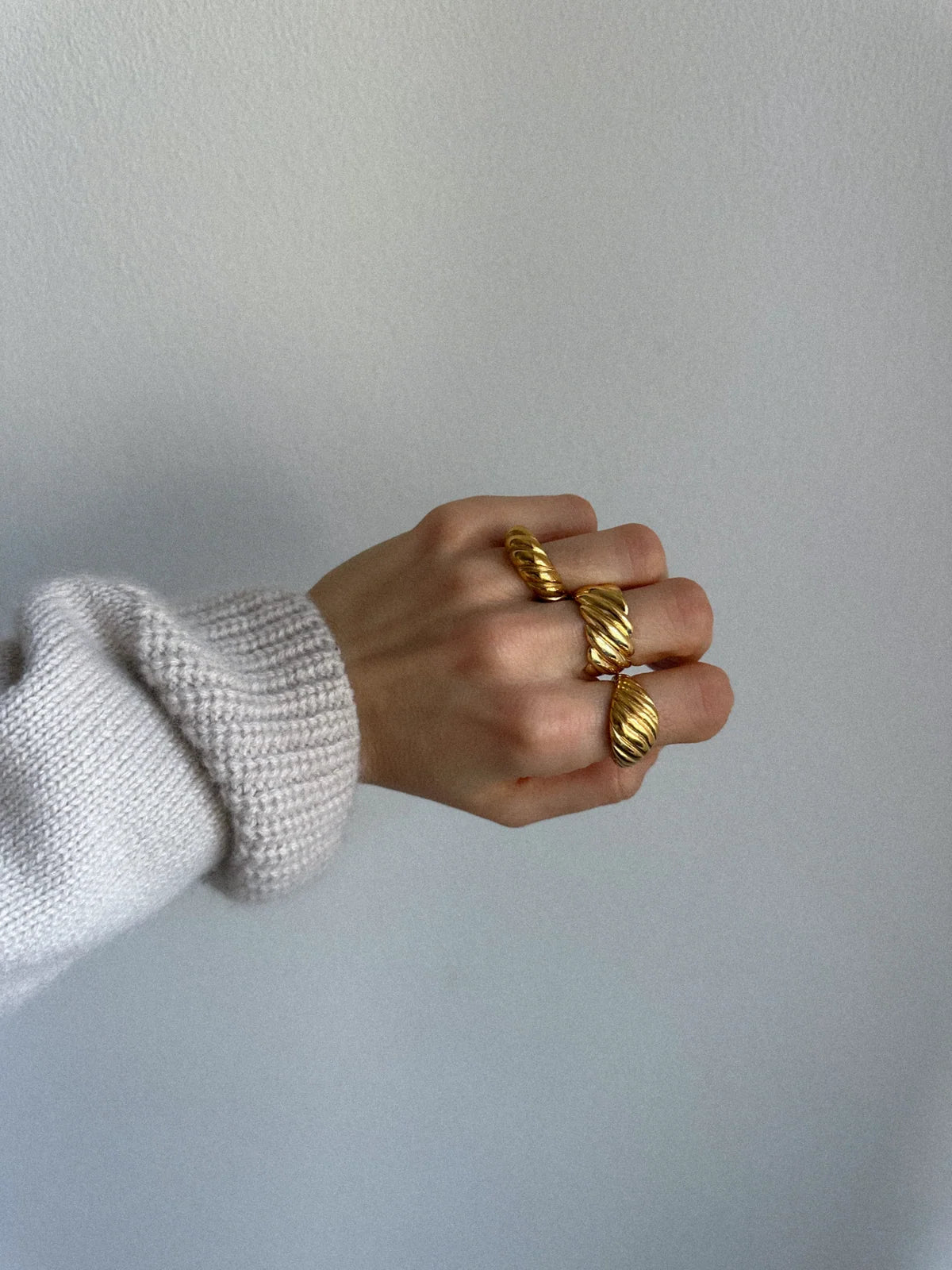 Pico Copenhagen Goldplated Stainless Steel Thalassa Ring