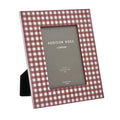 Addison Ross Cherry Red Gingham Lacquer Photo Frame
