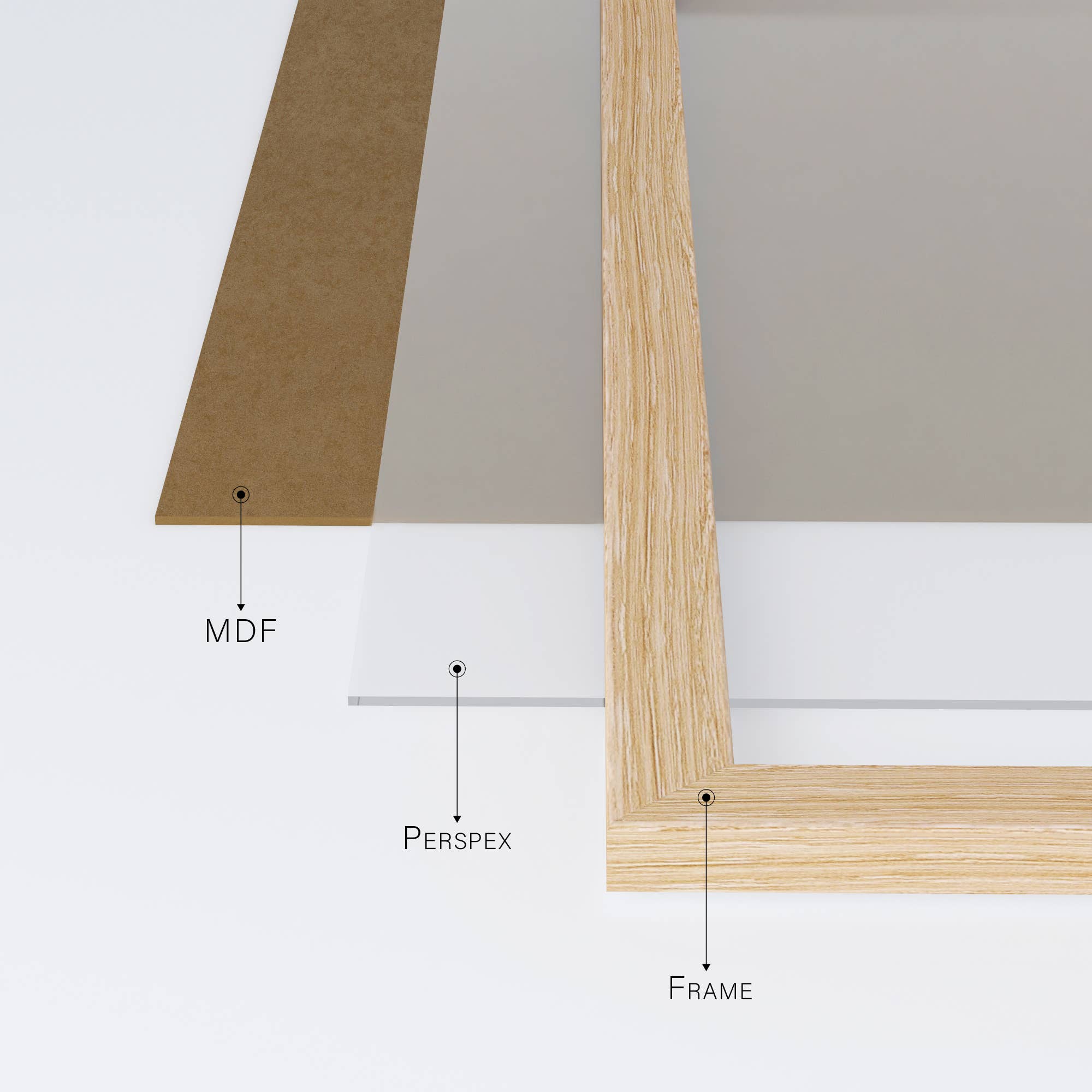 Oak A4 Picture Frame