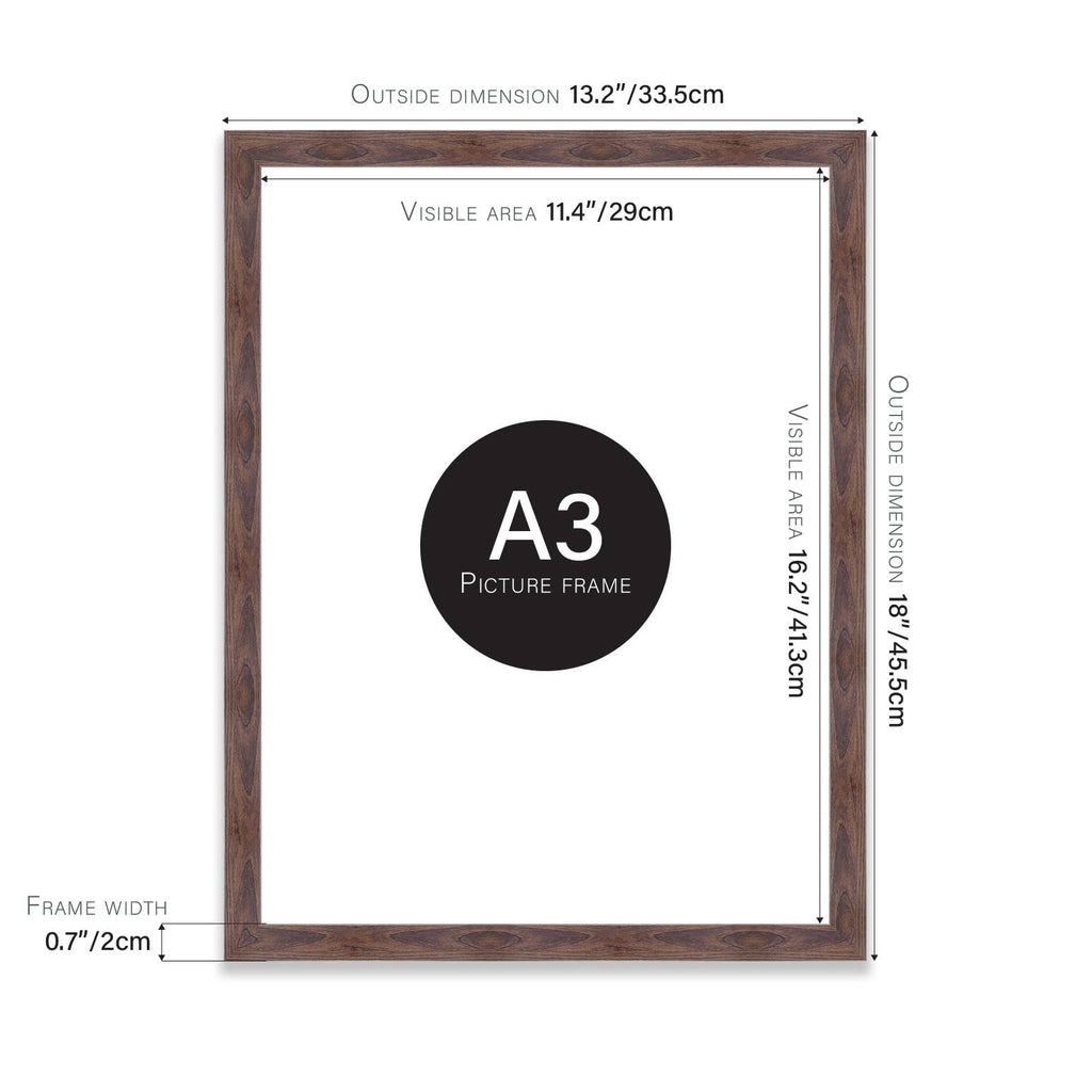 Walnut A3 Picture Frame