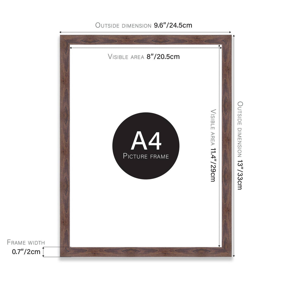 Walnut A4 Picture Frame