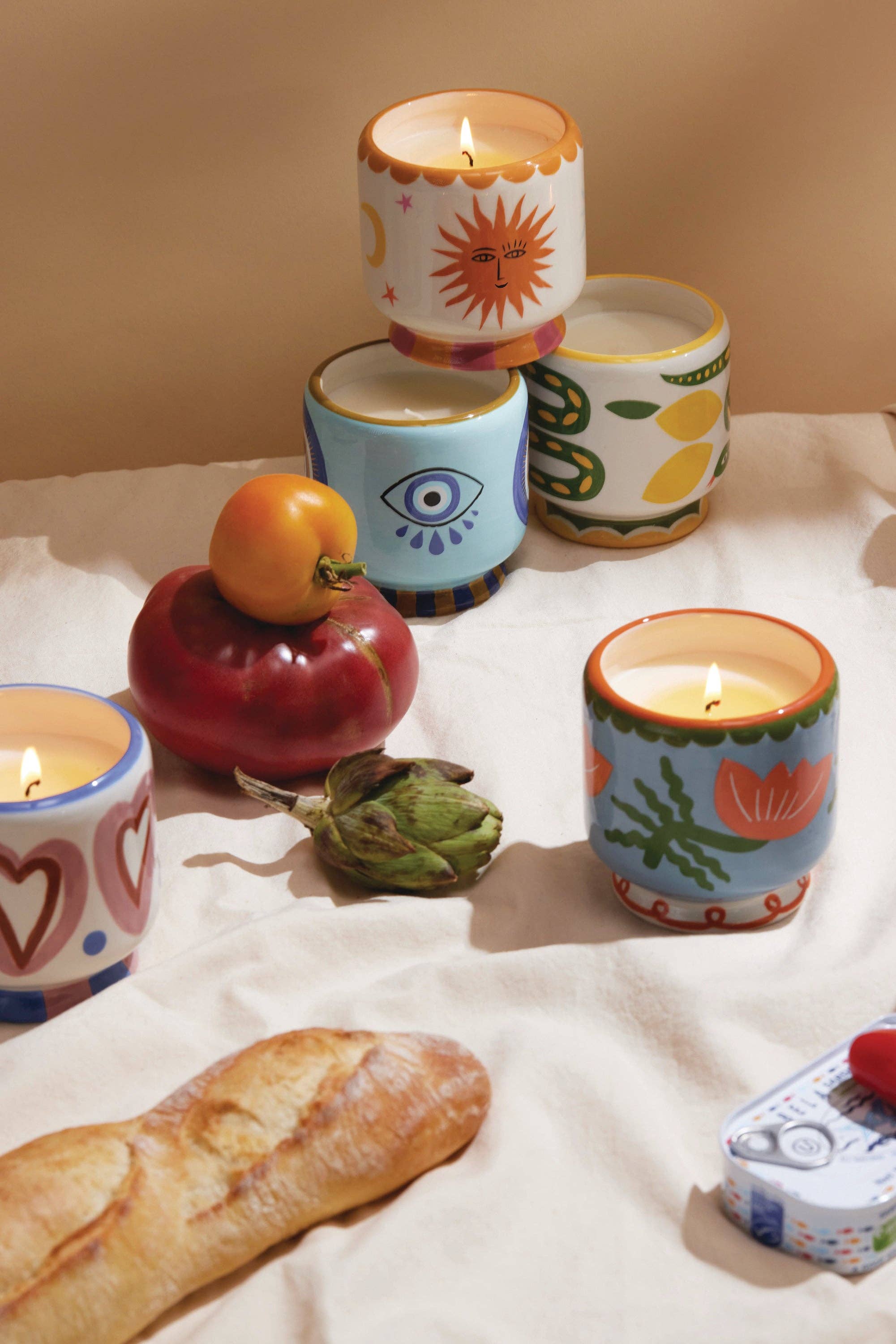 Paddywax A Dopo 8 oz./226g Hearts Ceramic Candle - Rosewood Vanilla