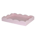 Addison Ross Pale Pink Small Lacquered Scalloped Trinket Tray