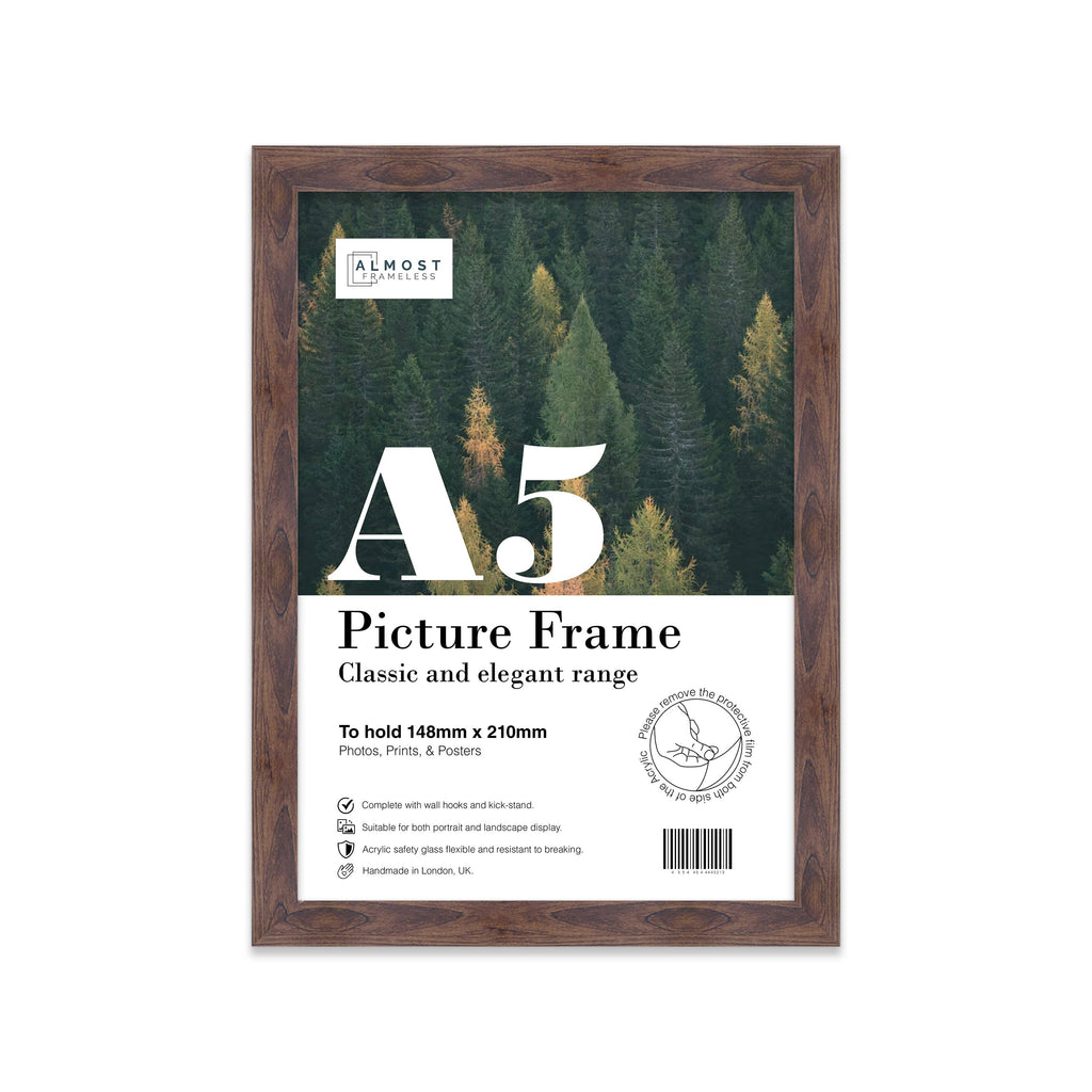 Walnut A5 Picture Frame