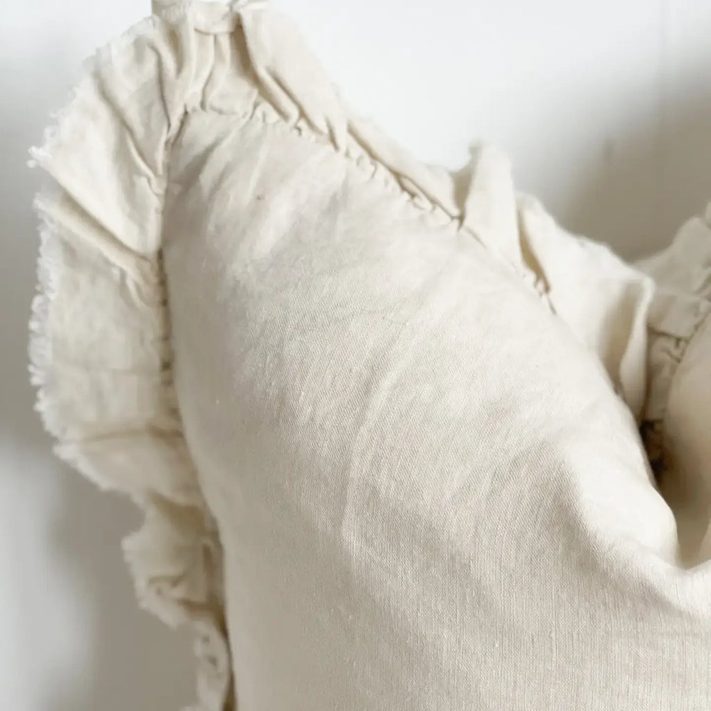 Ellenvale Interiors Cream Hallie Ruffle Edge Cushion Cover 65x65