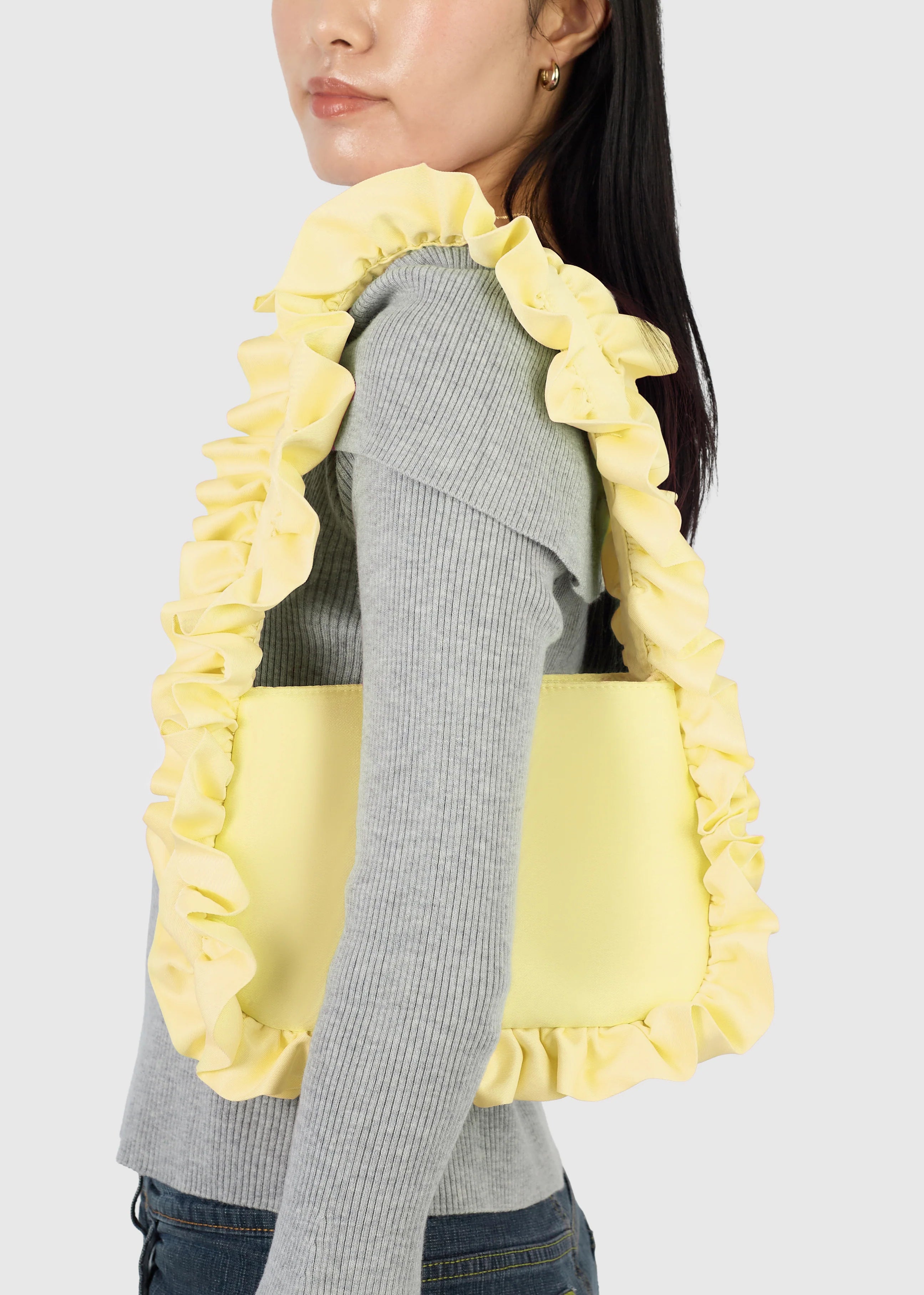 BAGGY London Butter Yellow Baguette Bag