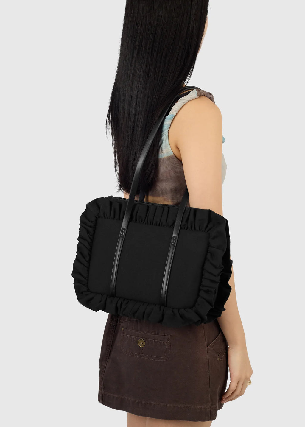 BAGGY London Black Bowler Bag
