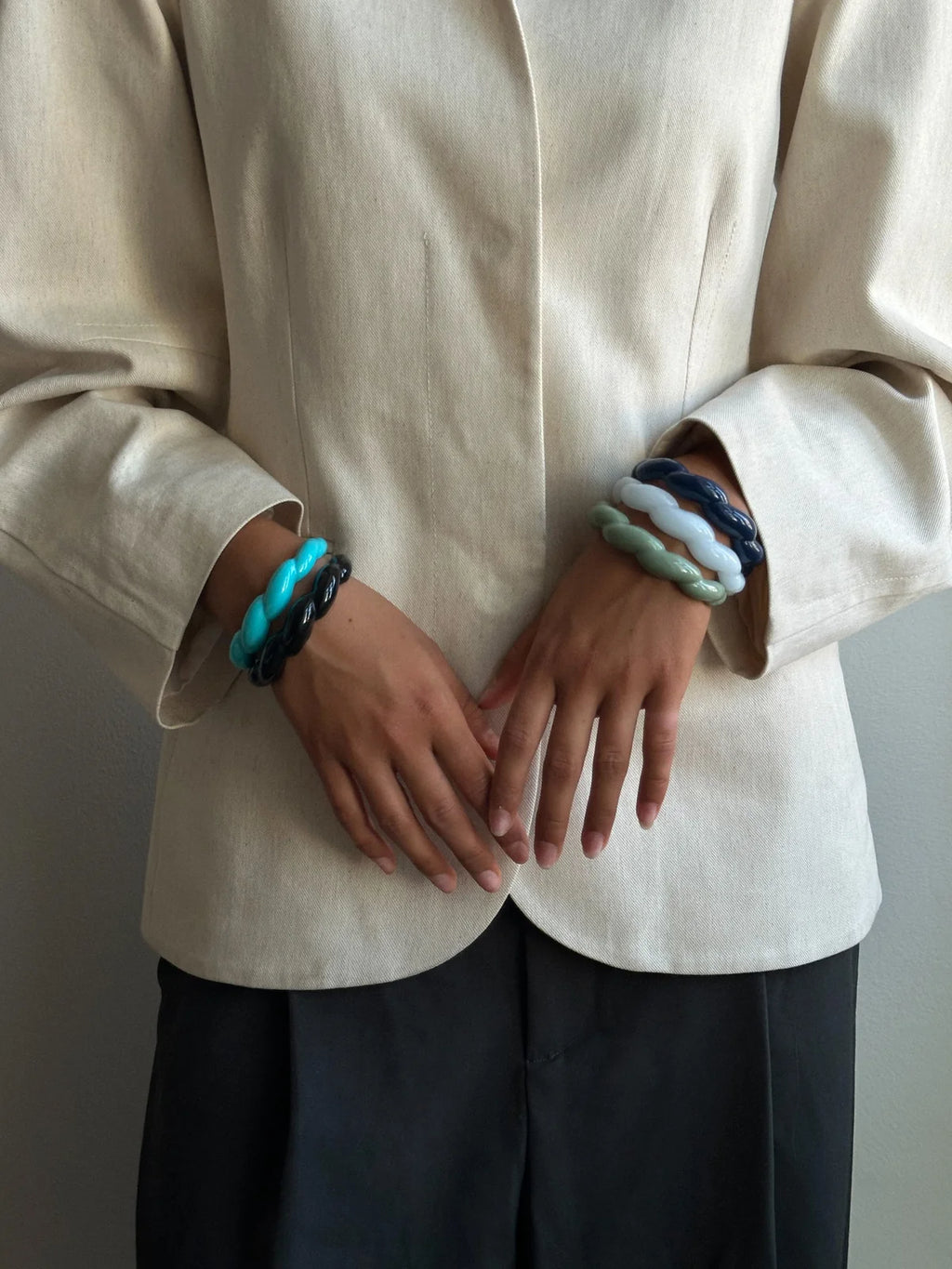 Pico Copenhagen Sky Pale Blue Resin Vanessa Bracelet