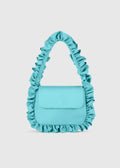 BAGGY London Aqua Blue Baguette Flap Bag