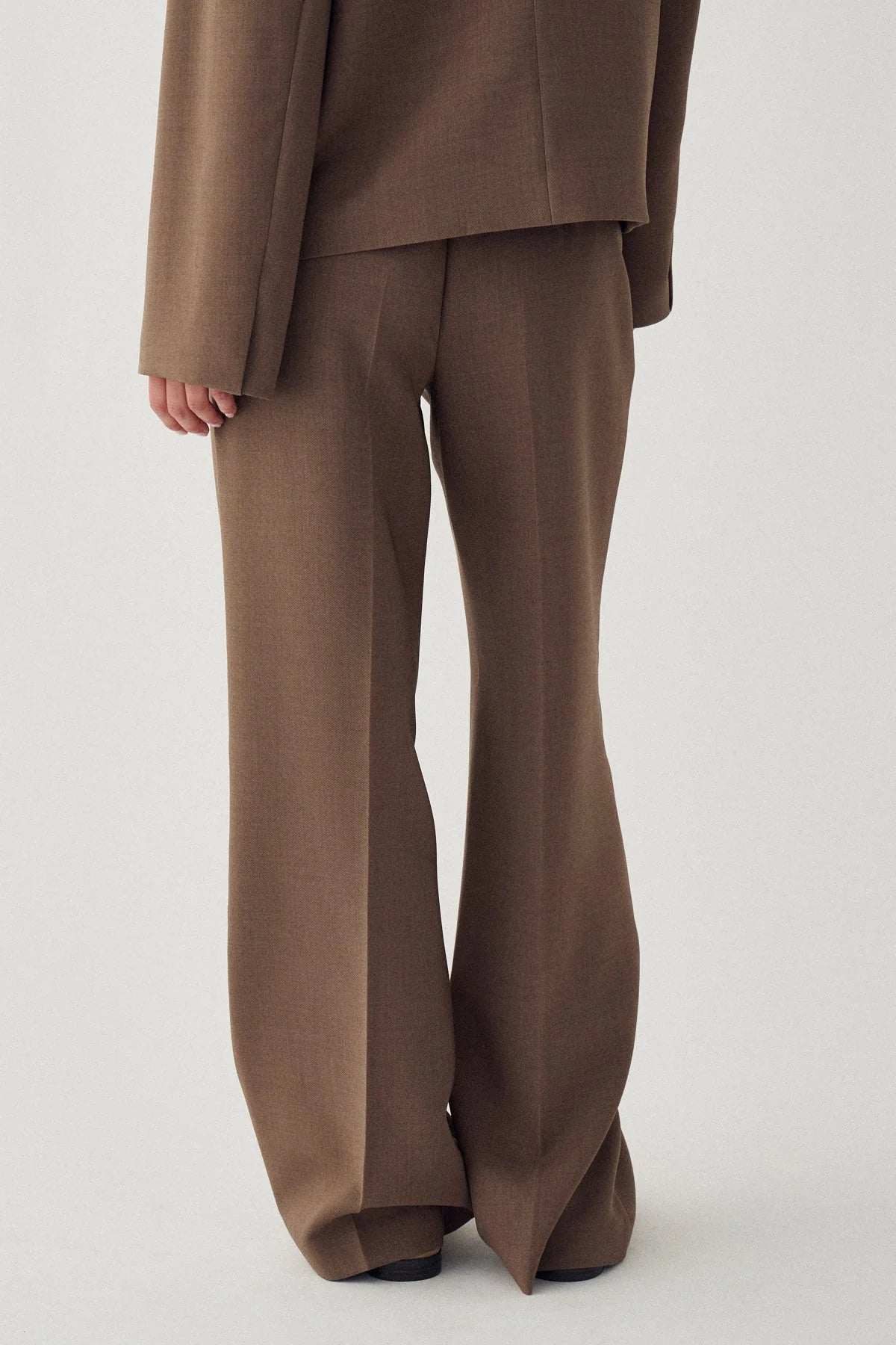 Noella Camel Brown Darryl High Waist Wide Leg Trousers
