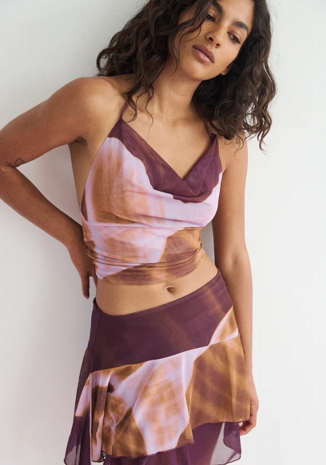 Feners Purple Gustito Violet Caracola Mini Skirt Pre-Order