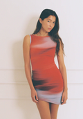 Feners Red & Blue Caracola Rosella Mini Dress Pre-Order