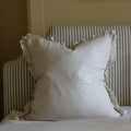 Cream Hallie Ruffle Edge Cushion Cover 65x65