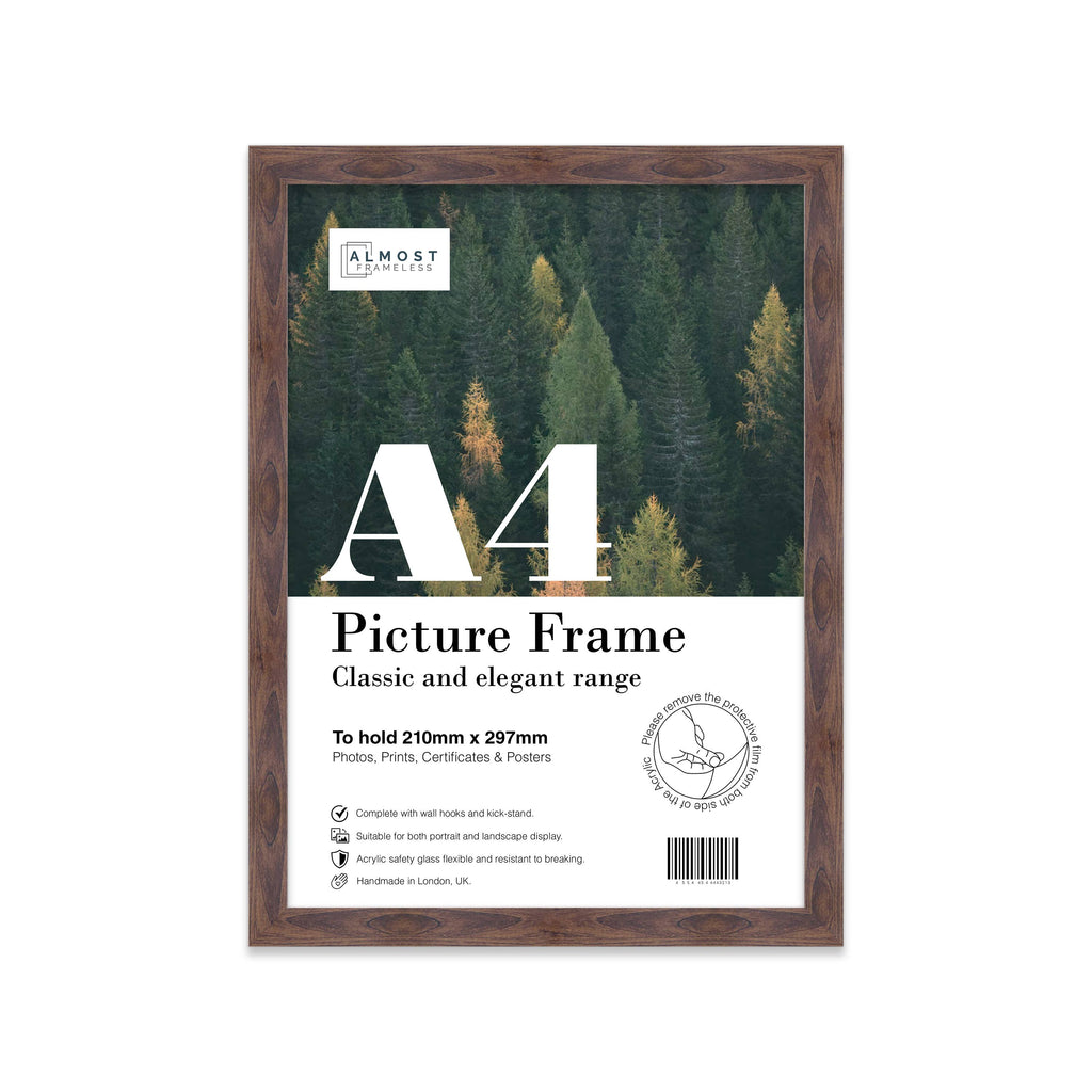 Walnut A4 Picture Frame