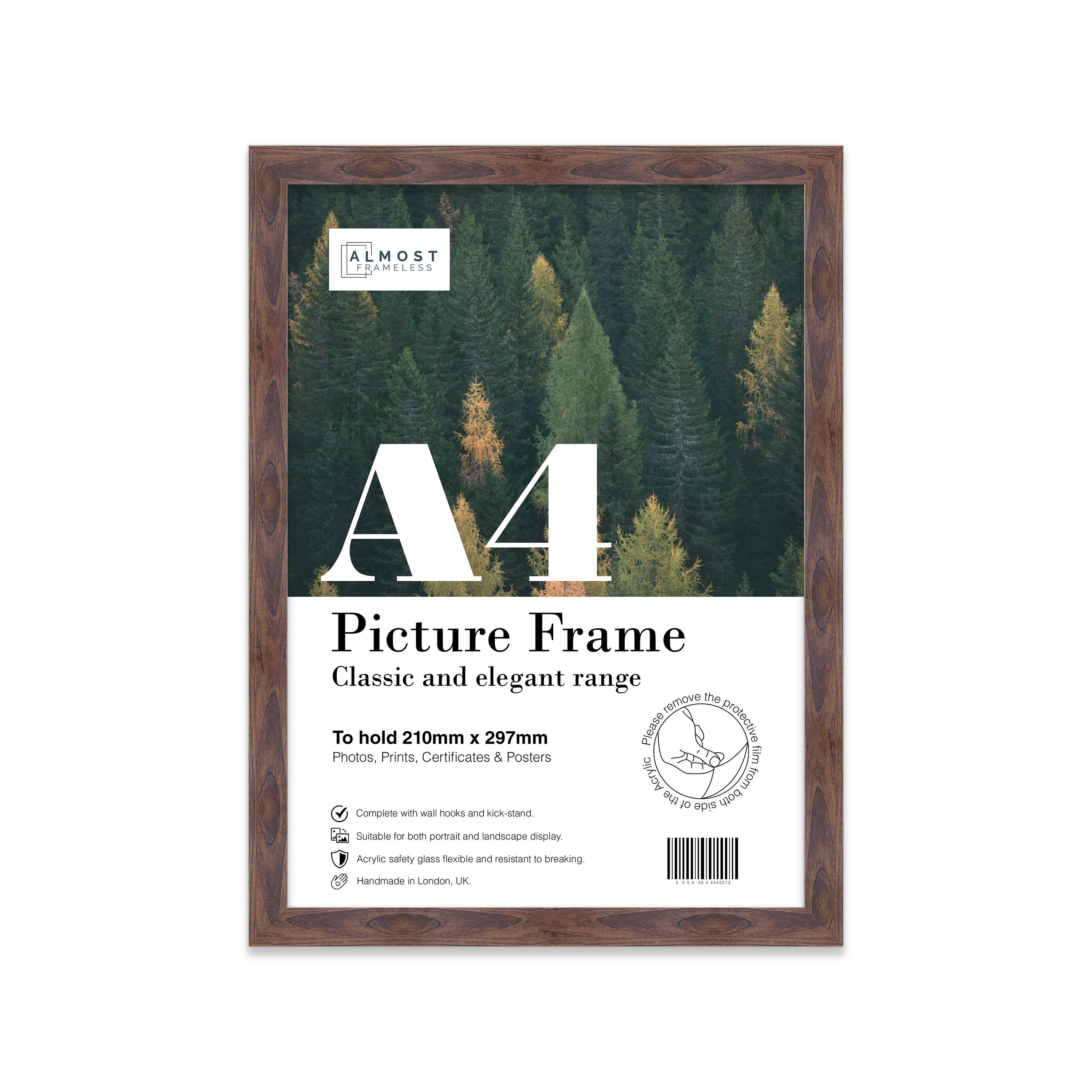 Walnut A4 Picture Frame