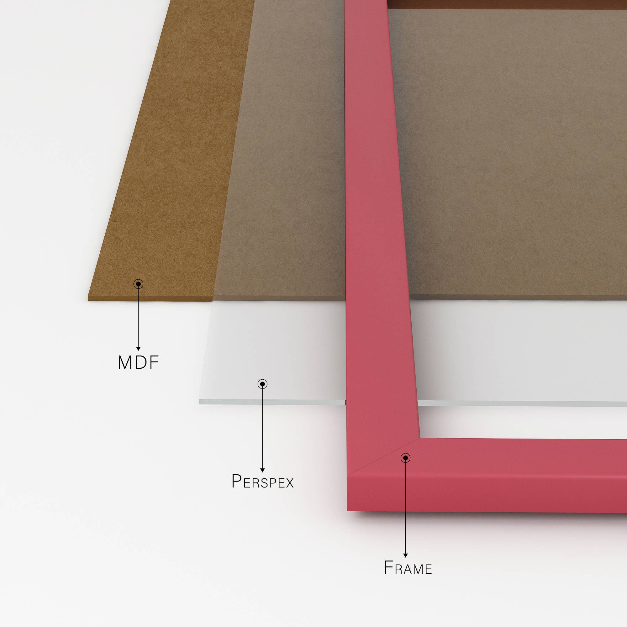 Pink A5 Picture Frame