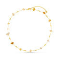 Orelia Mixed Semi Chip And Bead Necklace