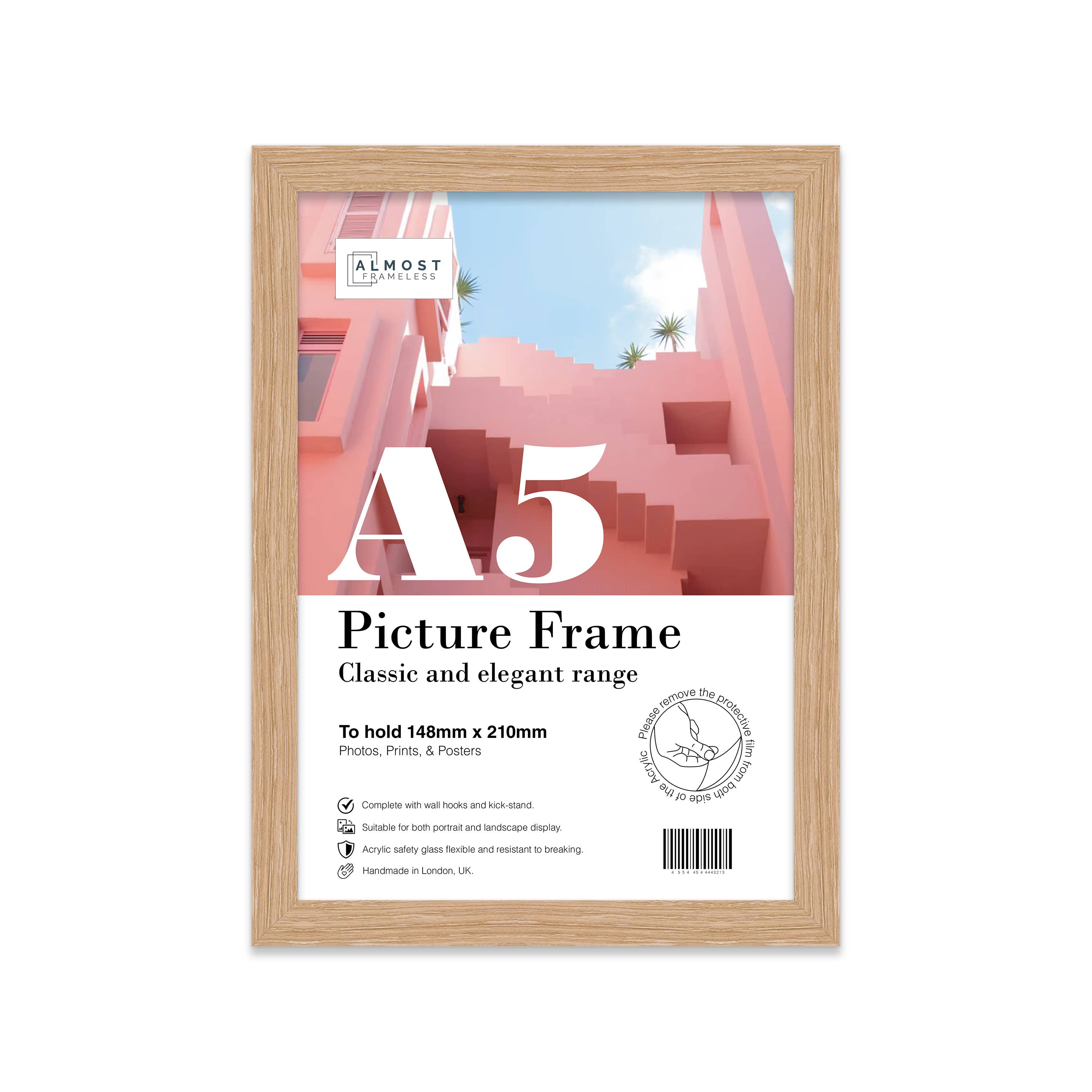 Oak A5 Picture Frame