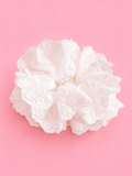 White Layer Scrunchie
