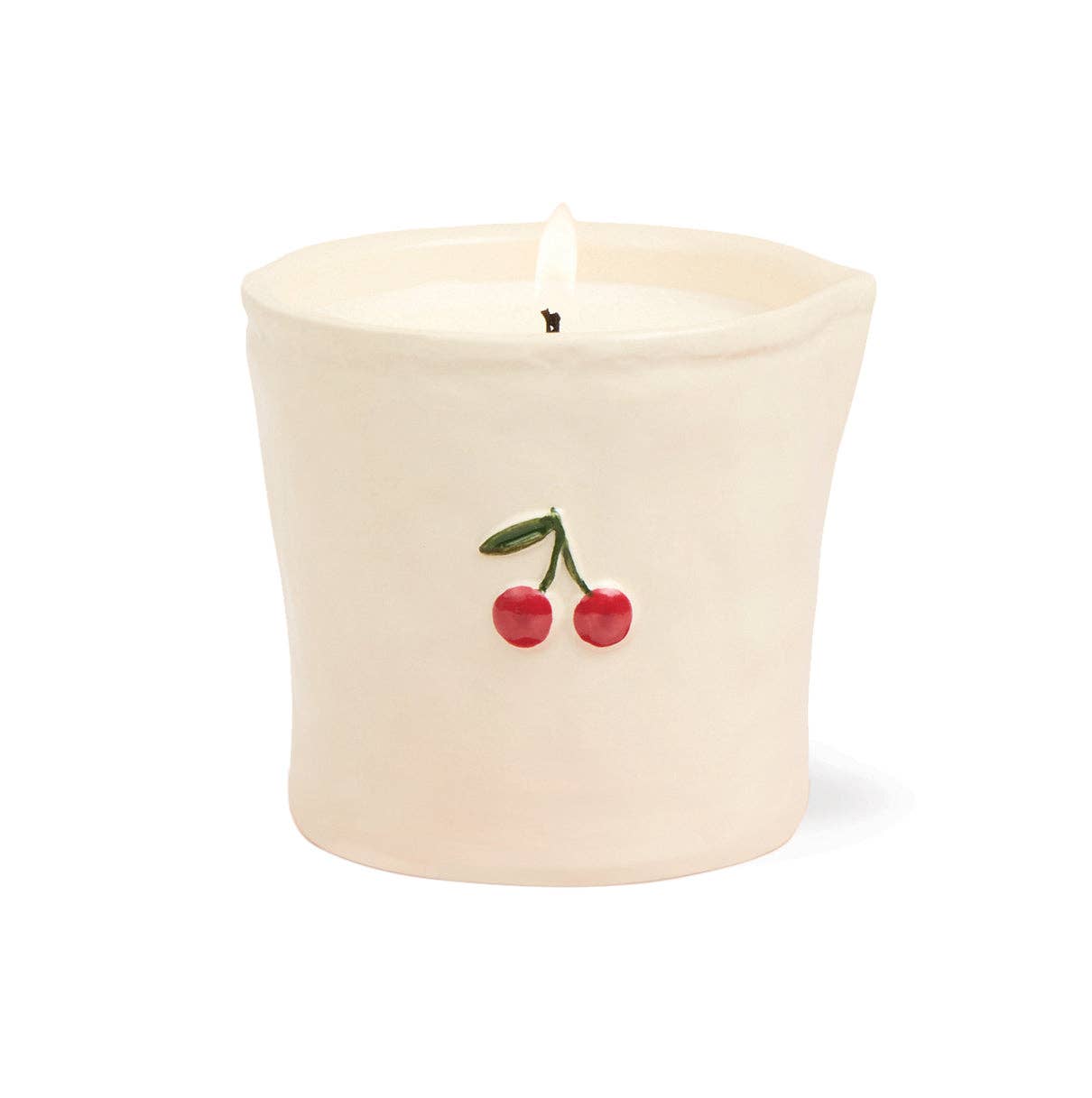 Paddywax Bistro 8oz/226g Cherry Embossed Ceramic Candle - Smoked Cherry