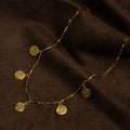 Orelia Gold Molten Coin Multi Drop Necklace