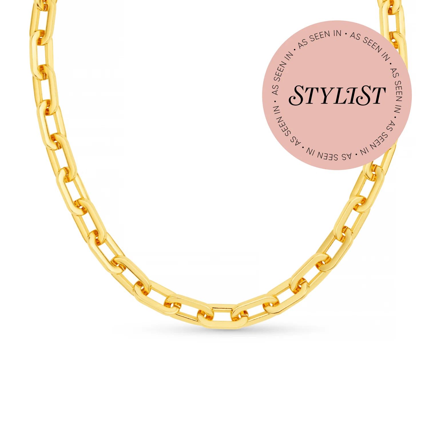 Orelia Large Link Chain Necklace 18k Gold Plated