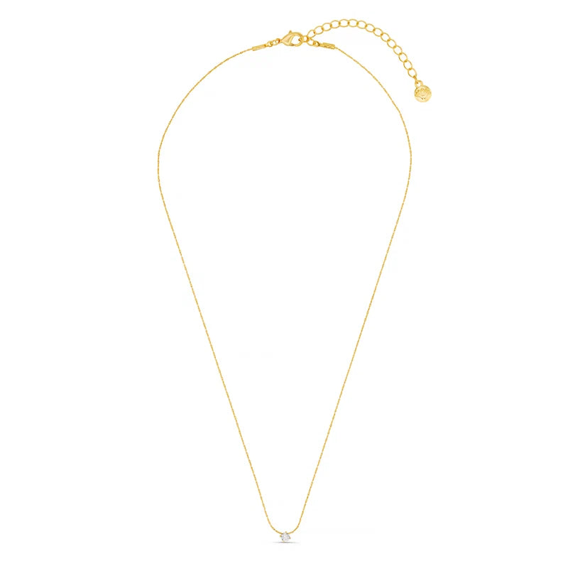 Orelia Fine Crystal Collar Necklace 18k Gold Plated