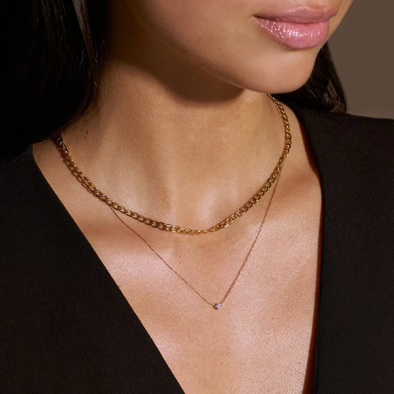 Orelia Fine Crystal Collar Necklace 18k Gold Plated