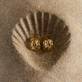 Orelia Gold Molten Tapered Crystal Earrings